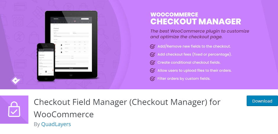 Checkout Field Editor & Checkout Manager for WooCommerce