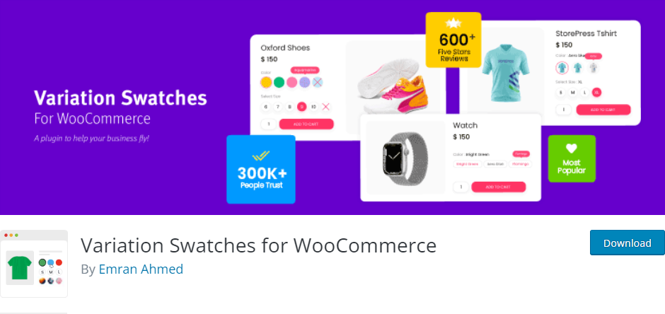 Product Variation Swatches For WooCommerce