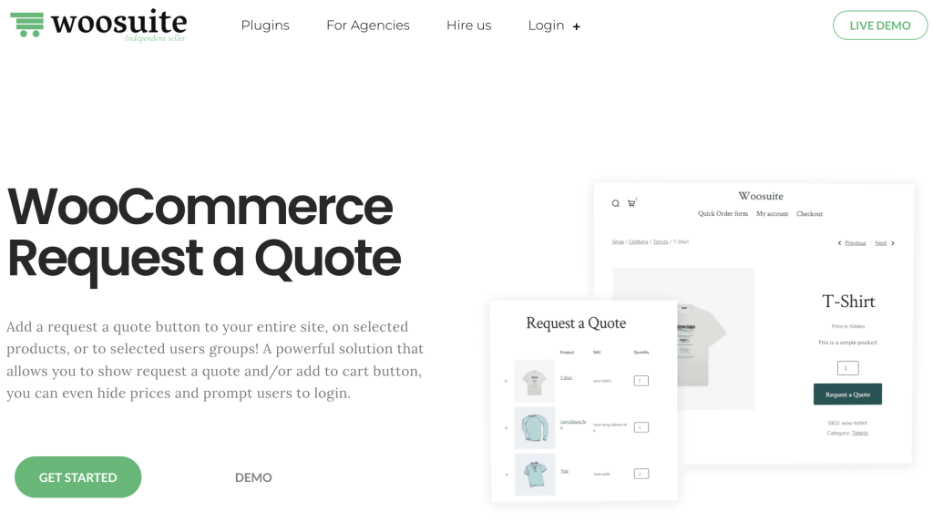 Woosuite WooCommerce Request a Quote