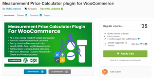 measurement price calculator