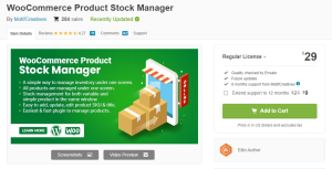 woocommerce stock manager