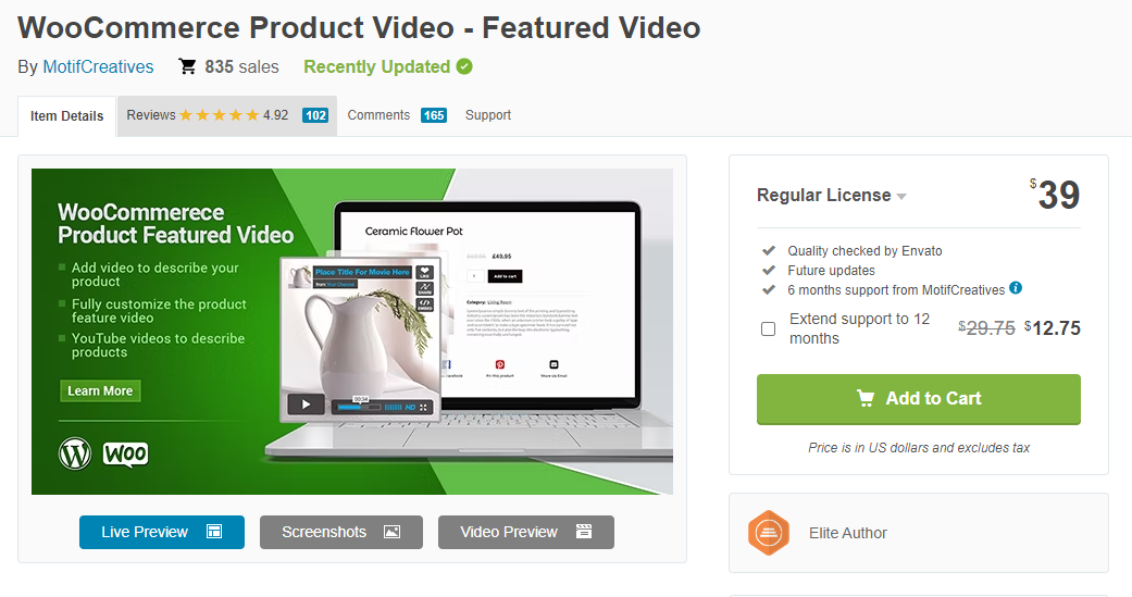 WooCommerce Product Video