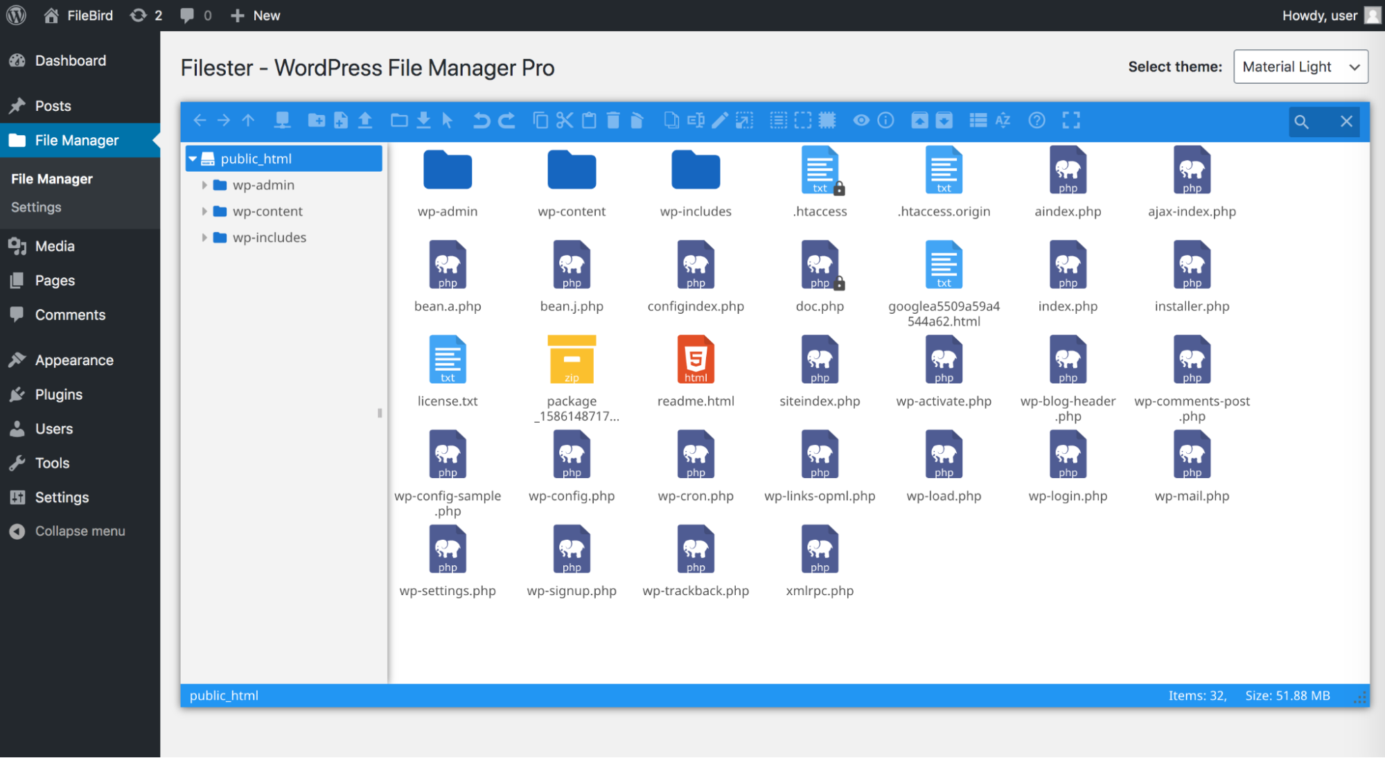 11 Filester WordPress File Manager Pro