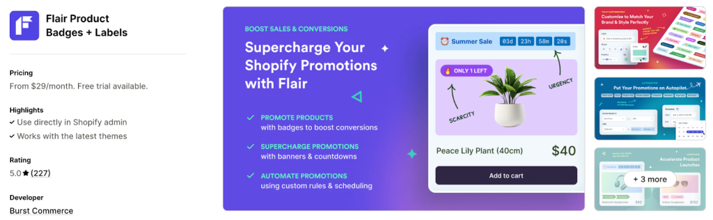 13. Flair Product Badges + Labels