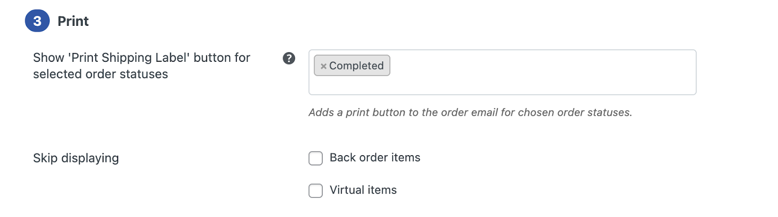 Print Shipping Label